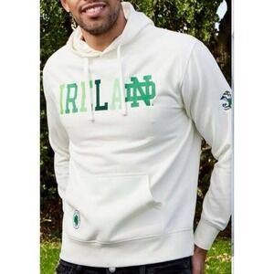 Notre Dame Mens Hoodie Medium Fighting Irish Heritage Collection Cream Ireland